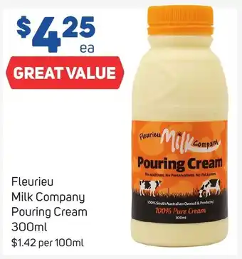 Fleurieu Milk Company Pouring Cream 300ml