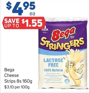 Foodland Bega Cheese Strips 8s 160g offer