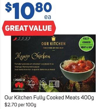 Foodland Our Kitchen Fully Cooked Meats 400g offer