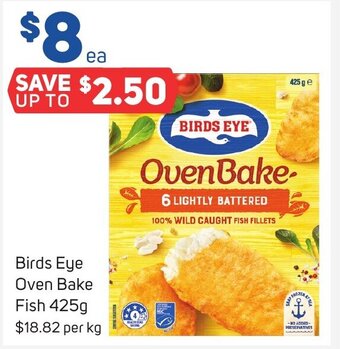 Foodland Birds Eye Oven Bake Fish 425g offer