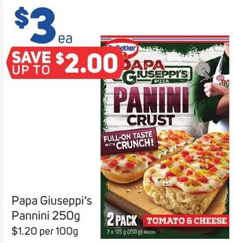 Foodland Papa Giuseppi's Pannini 250g offer