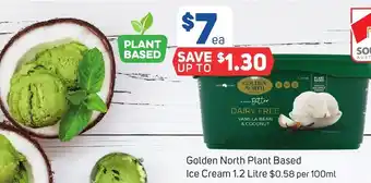 Foodland Golden North Plant Based Ice Cream 1.2 Litre offer