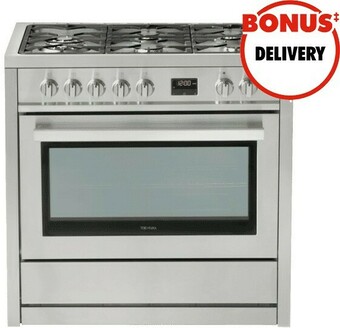 The Good Guys Technika 90cm Dual Fuel Upright Cooker offer