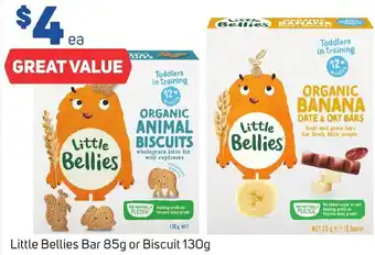 Foodland Little Bellies Bar 85g or Biscuit 130g offer