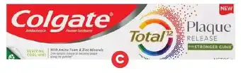 Foodland C. Colgate Total Plaque Toothpaste 95g offer