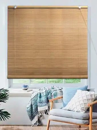 50% off bamboo roll up blind