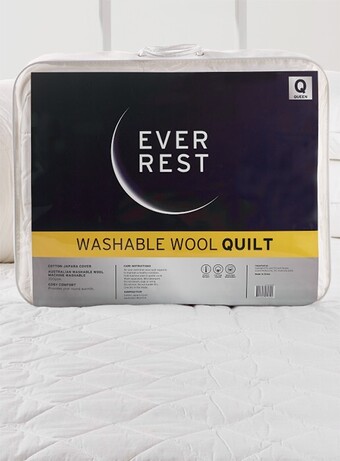 Spotlight Ever rest washable wool quilt offer
