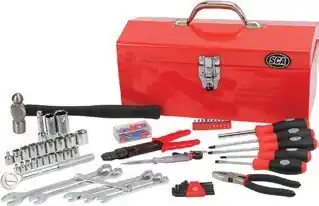 SuperCheap Auto Sca 112 pce 3/8” dr metal tool box kit offer