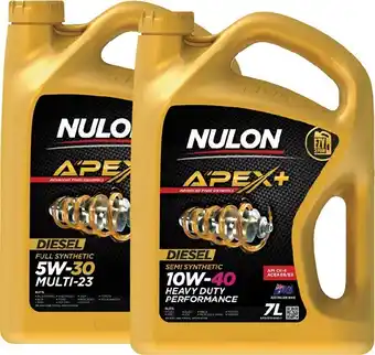 SuperCheap Auto Nulon these 7l apex+ diesel engine oils offer