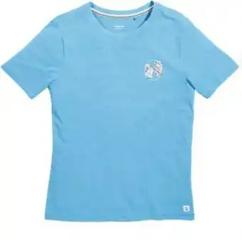 Allgood. Mens Slub Back Graphic Tee - Blue