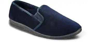 BIG W Grosby Men's Percy Velour Slippers - Navy offer