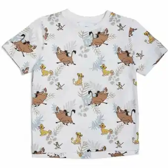 BIG W The Lion King Kids Organic Cotton Print Tee - White offer