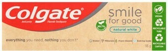 BIG W Colgate Smile For Good Natural White Toothpaste 95g offer