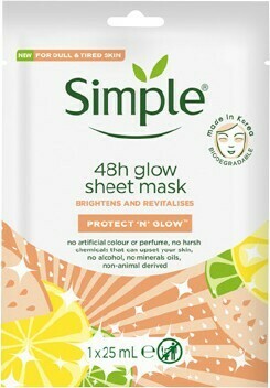 BIG W Simple Kind To Skin Radiance Boosting Sheet Mask 1 Pack 25mL offer