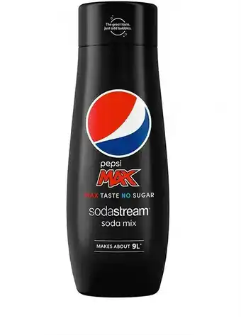 BIG W Pepsi Max For Sodastream Soda Mix 440mL offer