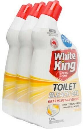 BIG W White King 3-Pack Toilet Gel 700mL offer