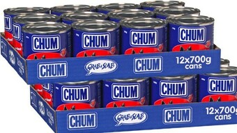 BIG W Chum 12-Pack Dog Food Can Varieties 700g offer
