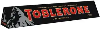 BIG W Toblerone Dark 350g offer