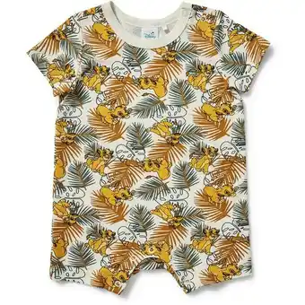 BIG W The Lion King Organic Cotton Romper - Multi offer
