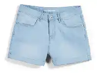BIG W The 1964 Denim Co. Womens 5-Pocket Stretch Short Sizes 6-18 - Light Wash Blue offer