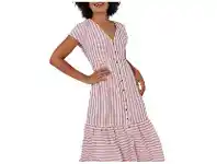 BIG W &me Ebony Linen Blend Dress Sizes 6-18 offer