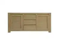 LivingStyles Chatsbury Acacia Timber 2 Door 3 Drawer Buffet Table, 165cm offer