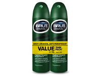 BIG W Brut Original Total Odour Defence Long Lasting Antiperspirant Deodorant 2 Pack offer