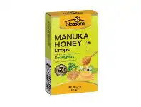 Direct Chemist Outlet Blossom Health Manuka Honey Drops +550 12 Pack - Eucalyptus offer