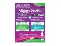 Direct Chemist Outlet Telfast Allergy Kit - 180mg 30 Tablets + Telnasal 140 Metered Sprays offer