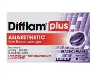 Direct Chemist Outlet Difflam Plus Anaesthetic Sore Throat Blackcurrent Flavour 16 Lozenges offer