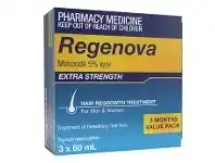 Regenova 5% Minoxidil w/v Topical Application 3 Pack