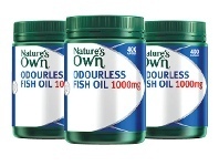 Direct Chemist Outlet Nature's Own Odourless Fish Oil 1000mg 400 Capsules offer