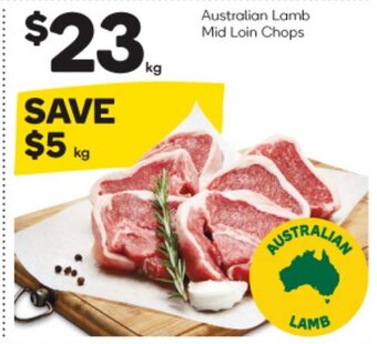 Australian Lamb Mid Loin Chops