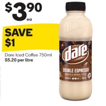 BIG W Dare Iced Coffee 750ml offer