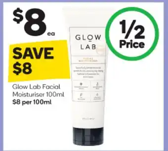 BIG W Glow Lab Facial Moisturiser 100ml offer