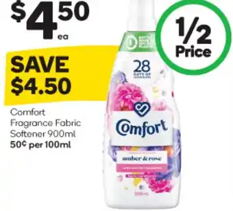 BIG W Comfort Fragrance Fabric Softener 900ml offer