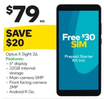 BIG W Optus X Sight 2 offer