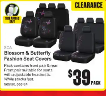 SuperCheap Auto SCA Blossom & Butterfly Fashion Seat Covers offer