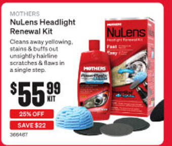 SuperCheap Auto MOTHERS NuLens Headlight Renewal Kit offer