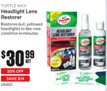SuperCheap Auto TURTLE WAX Headlight Lens Restorer offer