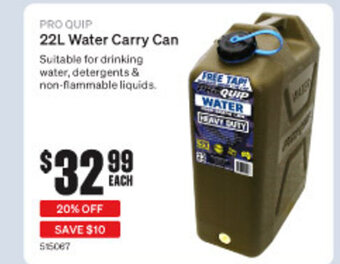 PRO QUIP 22L Water Carry Can