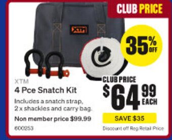 SuperCheap Auto XTM 4 Pce Snatch Kit offer