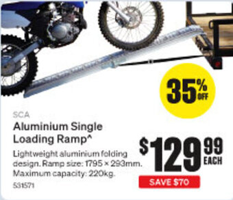SuperCheap Auto SCA Aluminium Single Loading Ramp* offer