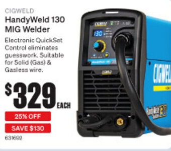SuperCheap Auto CIGWELD HandyWeld 130 MIG Welder offer