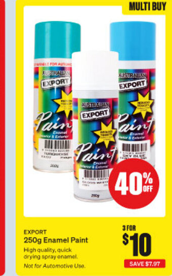 SuperCheap Auto EXPORT 250g Enamel Paint offer
