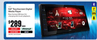 SuperCheap Auto JVC 6.8" Touchscreen Digital Media Player offer