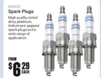 SuperCheap Auto BOSCH Spark Plugs offer