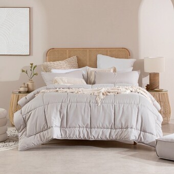 Pillow Talk Snoozi cube natural comforter set by essentials offer