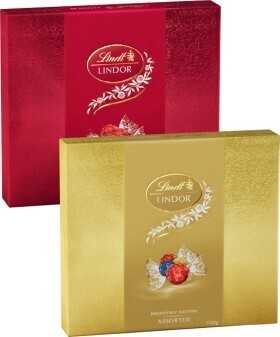 IGA Lindt lindor chocolate gift box 147‑150g selected varieties offer