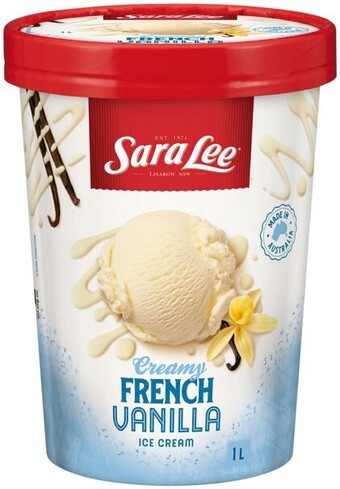 IGA Sara lee ice cream 1 litre selected varieties offer